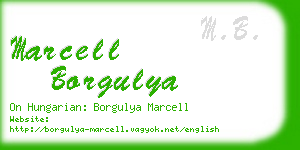 marcell borgulya business card